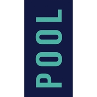 Cawö Strandhåndklæde - Pool 80 x 180 cm Aqua